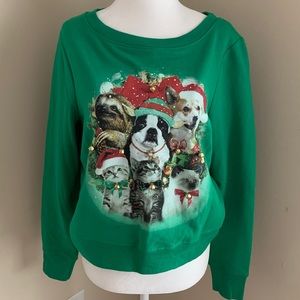 Holiday / Christmas Animal Sweatshirt with Bells